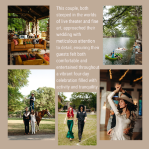 camp wedding festivities